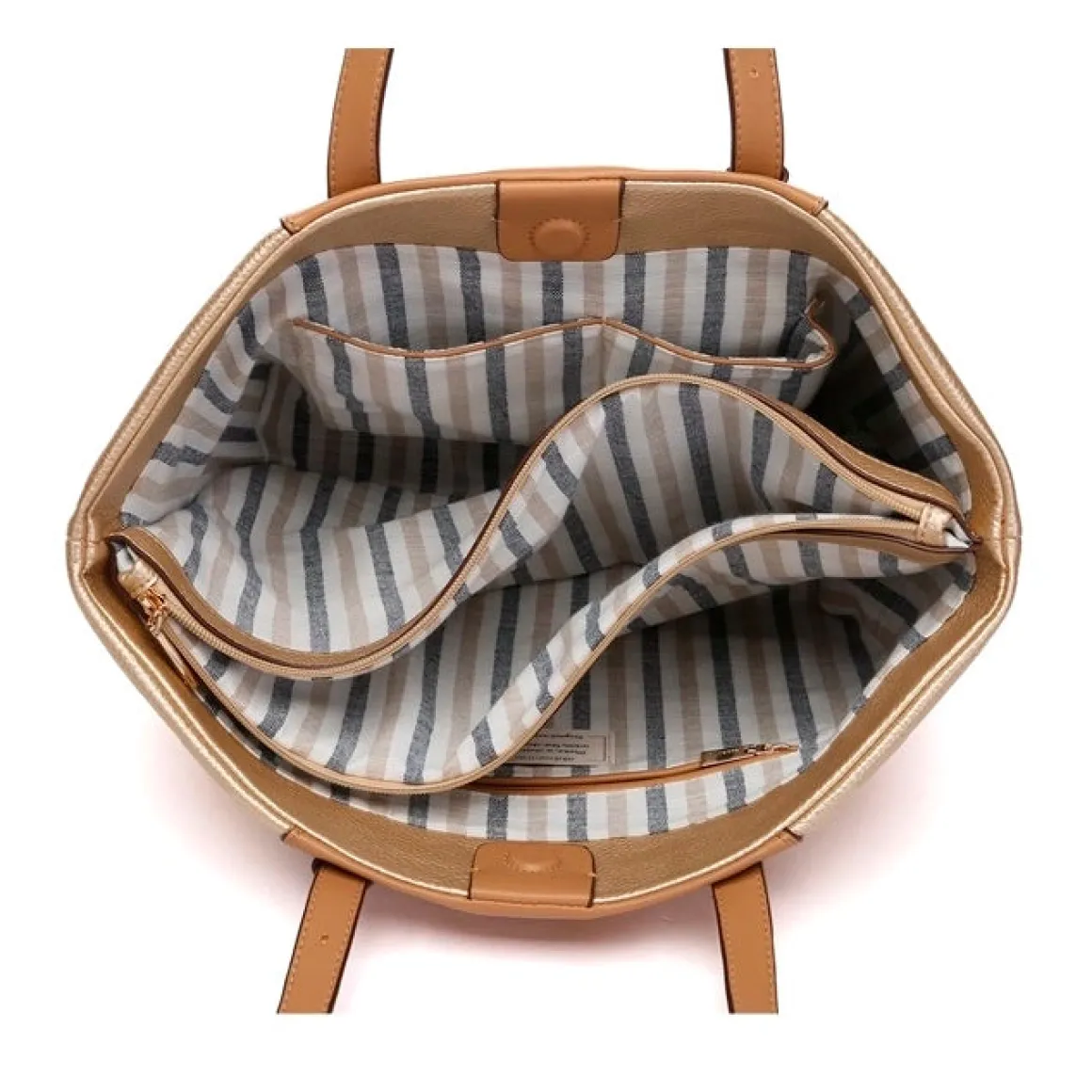 BOLSO SHOPPER ORO
