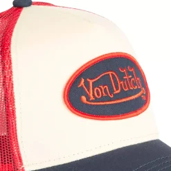 GORRA BEIGE/ROJA/AZUL