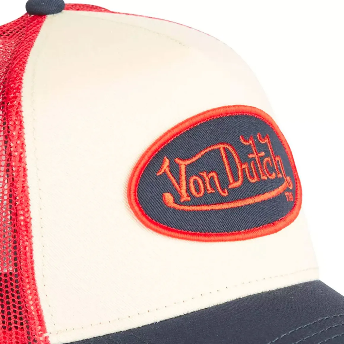GORRA BEIGE/ROJA/AZUL