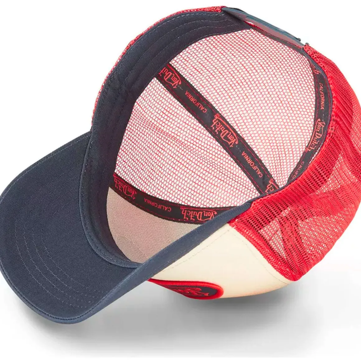GORRA BEIGE/ROJA/AZUL
