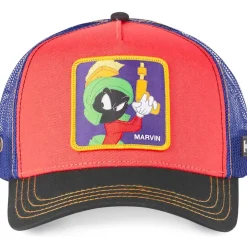 GORRA MARVIN EL MARCIANO ROJA/AZUL/NEGRO