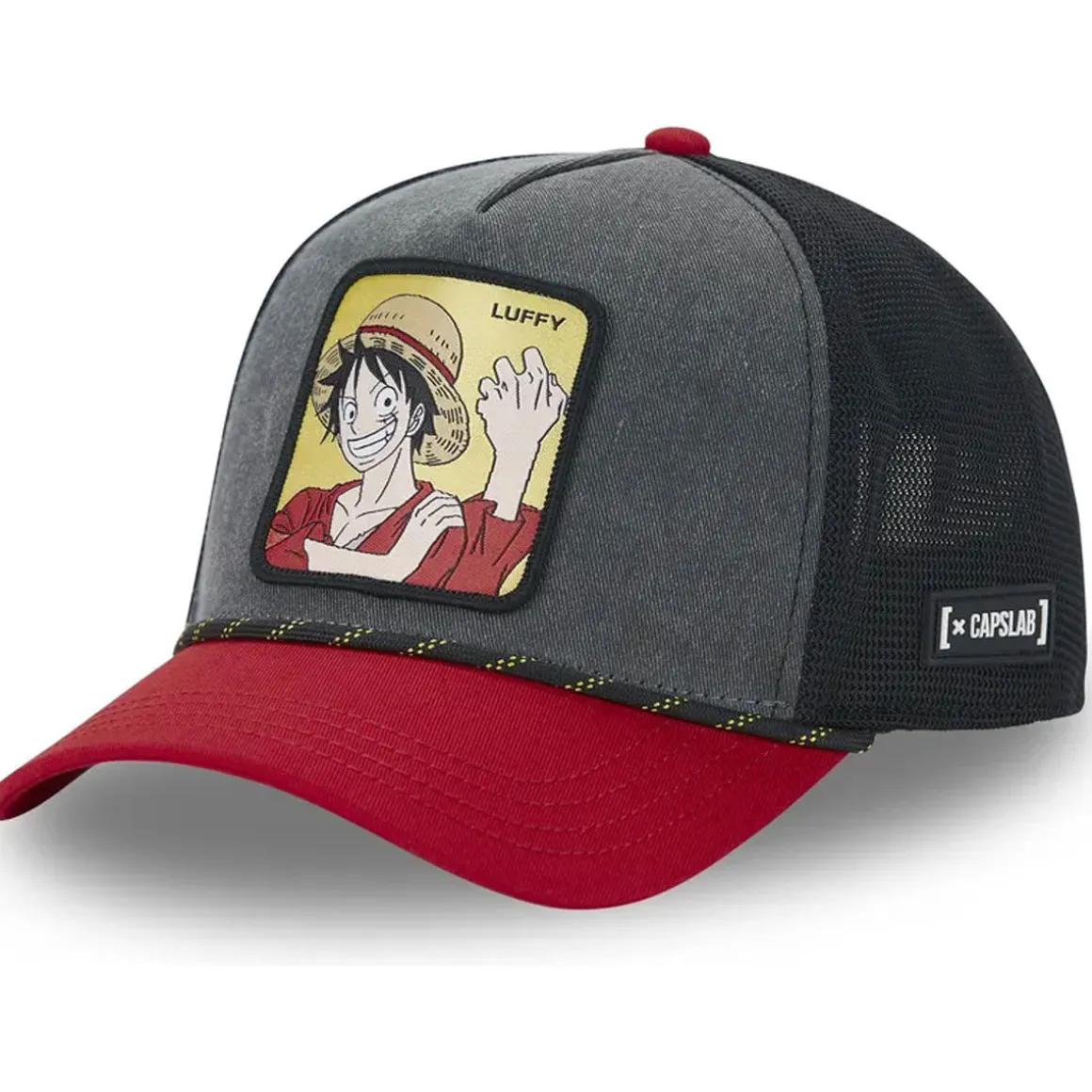 GORRA MONKEY D. LUFFY NEGRA/ROJA