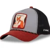 GORRA SAM BIGOTES GRIS/NEGRA/ROJA