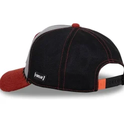 GORRA SAM BIGOTES GRIS/NEGRA/ROJA