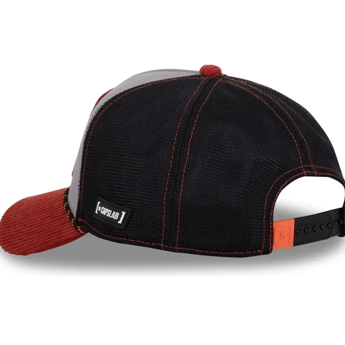 GORRA SAM BIGOTES GRIS/NEGRA/ROJA
