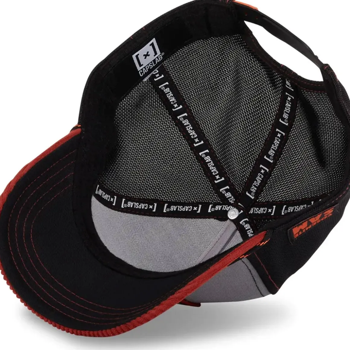GORRA SAM BIGOTES GRIS/NEGRA/ROJA